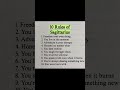 10 Rules of #Sagittarius