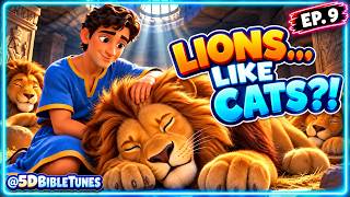 Daniel and the Lions’ Den 🦁 Bible Story Song for Kids ✨ Lions Like Cats! 🌈 Jesus in Every Story Ep.9