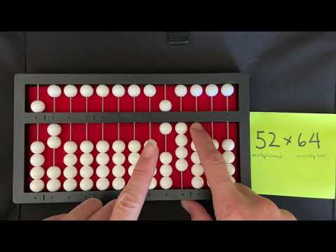 Cranmer Abacus Counting Method Multiplication: double digit by double digit