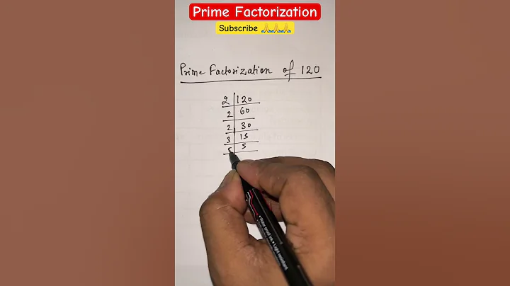 Prime Factorization of 120 #math