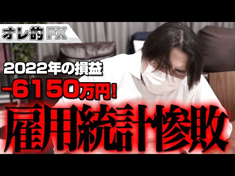 FX、－6150万円！アメリカ雇用統計で惨敗！！