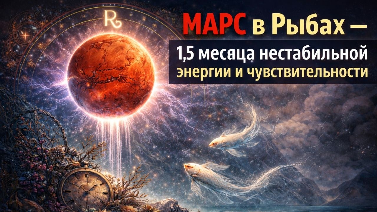 МАРС в знаке РЫБ  - 1,5 месяца нежной энергии