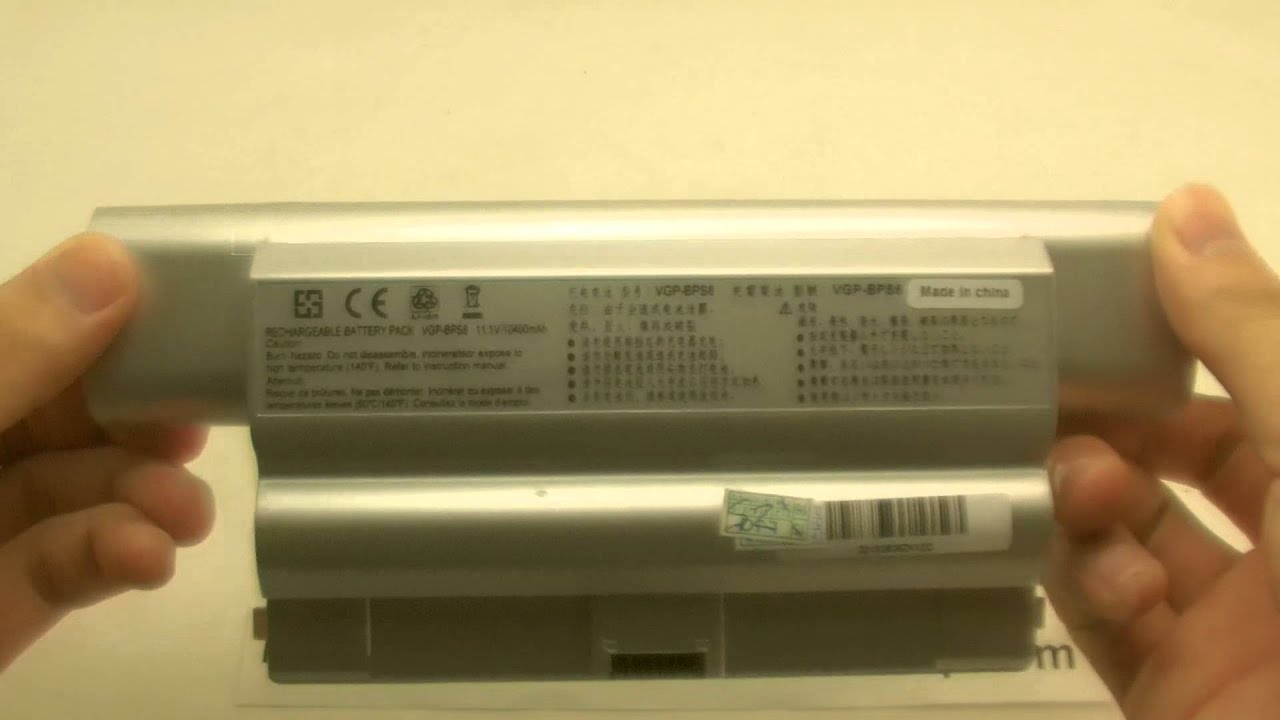 Batterie VGP-BPL8 / VGP-BPL8A 10400mAh Pour Sony Vaio FZ – Neuve Générique