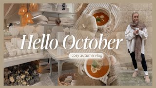 HELLO OCTOBER | cosy autumn day, fall shopping, homemade soup & farmers markets 🍂