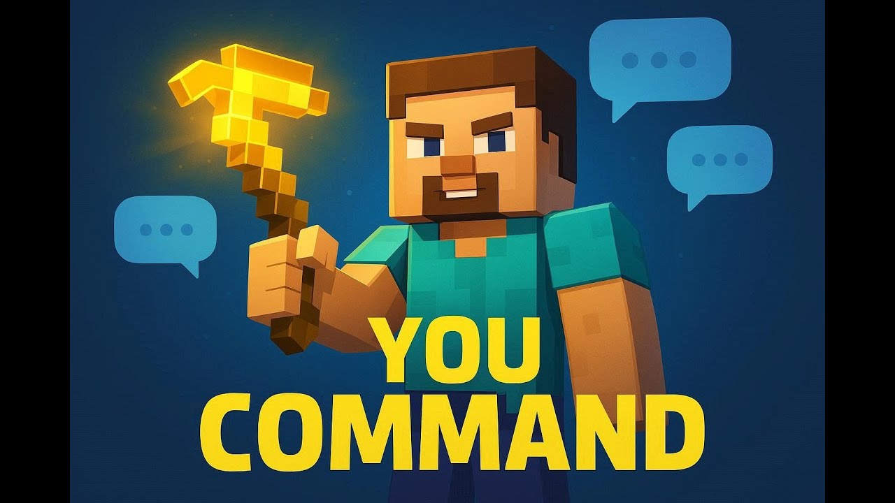 Minecraft Live – Falling Pickaxe Commands by YOU!