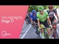 Giro d'Italia 2017 | Stage 17 Highlights | inCycle