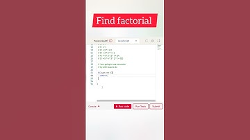 JS 13 • finding factorial in Javascript using recursion