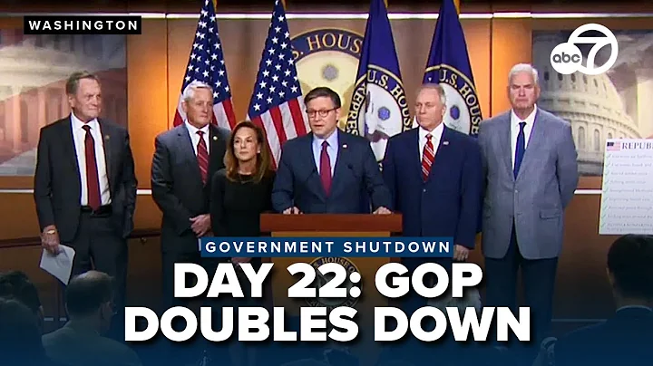Republican leaders blame Democrats as government shutdown enters 22nd day | Full Coverage