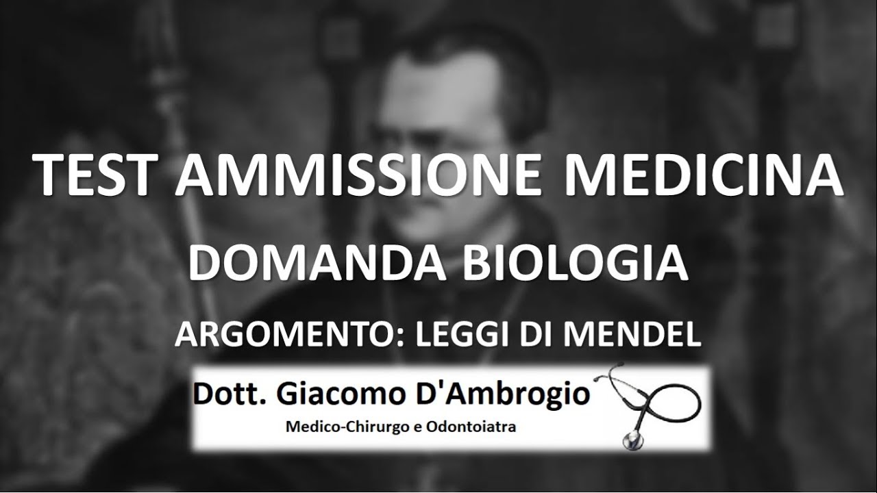 Quesito Leggi di Mendel TEST MEDICINA (VIDEO)