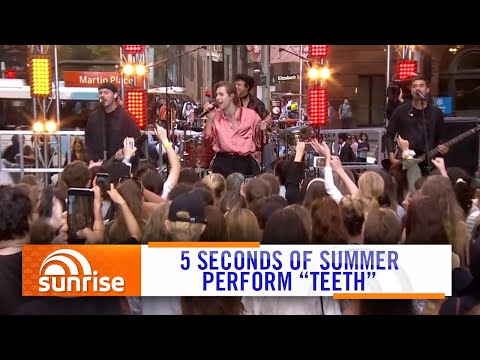 5SOS - Teeth (Live on Sunrise 2020) | 7NEWS Australia