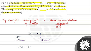 For a chemical reaction \( A \rightarrow B \), it was found that concentration of \( \mathrm{B} ...