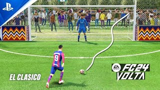 Real Madrid VS FC Barcelona - EA Sports FC 24 VOLTA Football | EL CLASICO | Penalty Shootout | HD