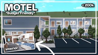 MOTEL Speedbuild *UNDER 200K* Budget Friendly!  - Bloxburg