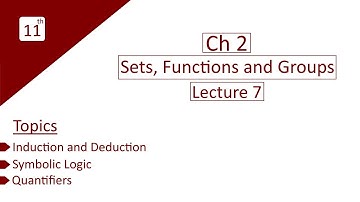 Inductive and Deductive Reasoning, Symbolic Logic | 11th Class Maths | Sajjad Zafar