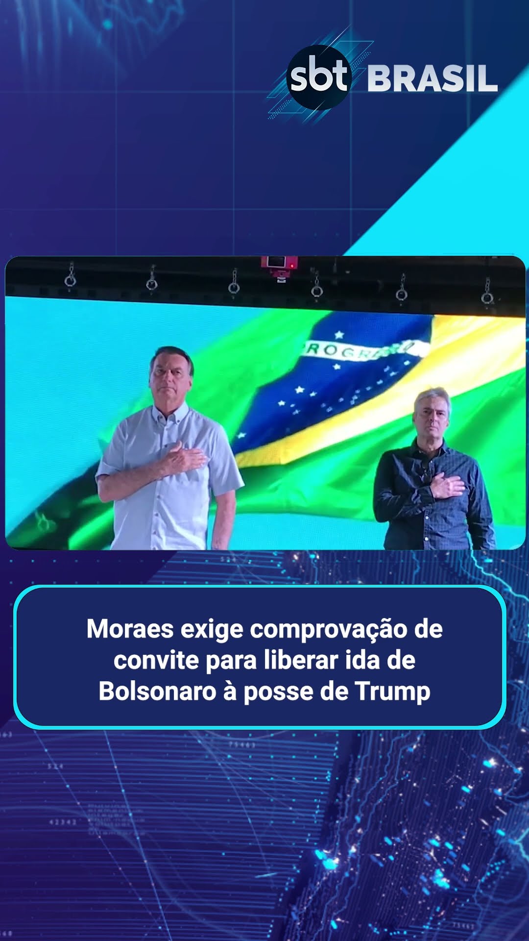 Moraes pede que Bolsonaro comprove convite para posse de Trump