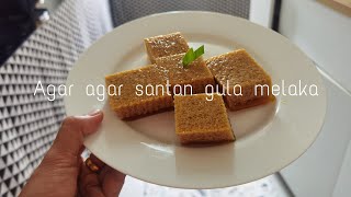 Agar agar santan Gula Melaka resepi dari che nom memang terbaik, patut follow gaes