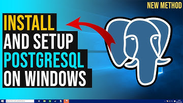 How to Install and Setup PostgreSQL on Windows10 2024
