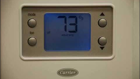 Tutorial: Carrier Comfort Series Non-Programmable Thermostat- Unique Air Services