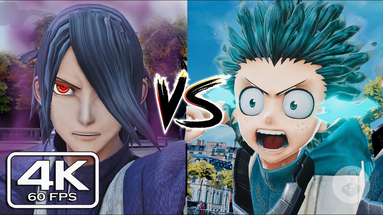 Adult Sasuke VS Midoriya Full Cowl 100% Gameplay - Jump force (4K 60fps)