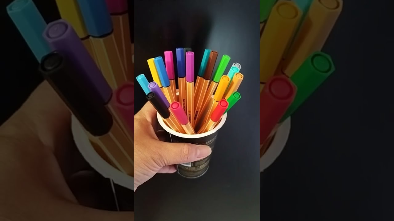 🖊️🖋️🖊️ ASMR Satisfying Sounds Colored Pen 🖊️🖋️🖊️ Stabilo Point 88 