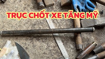Rèn thủ công con dao từ thép TRỤC CHỐT XE TĂNG MỸ gửi tận TP HỒ CHÍ MINH ra! SIÊU HIẾM! 0979110188