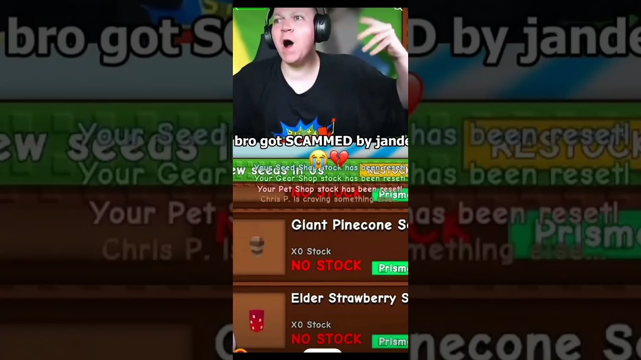 Bro Got Scammed By Jandel Growagarden Roblox