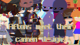 Aftons meet their canon designs||Gacha Club Afton Family||FNaF||lazy