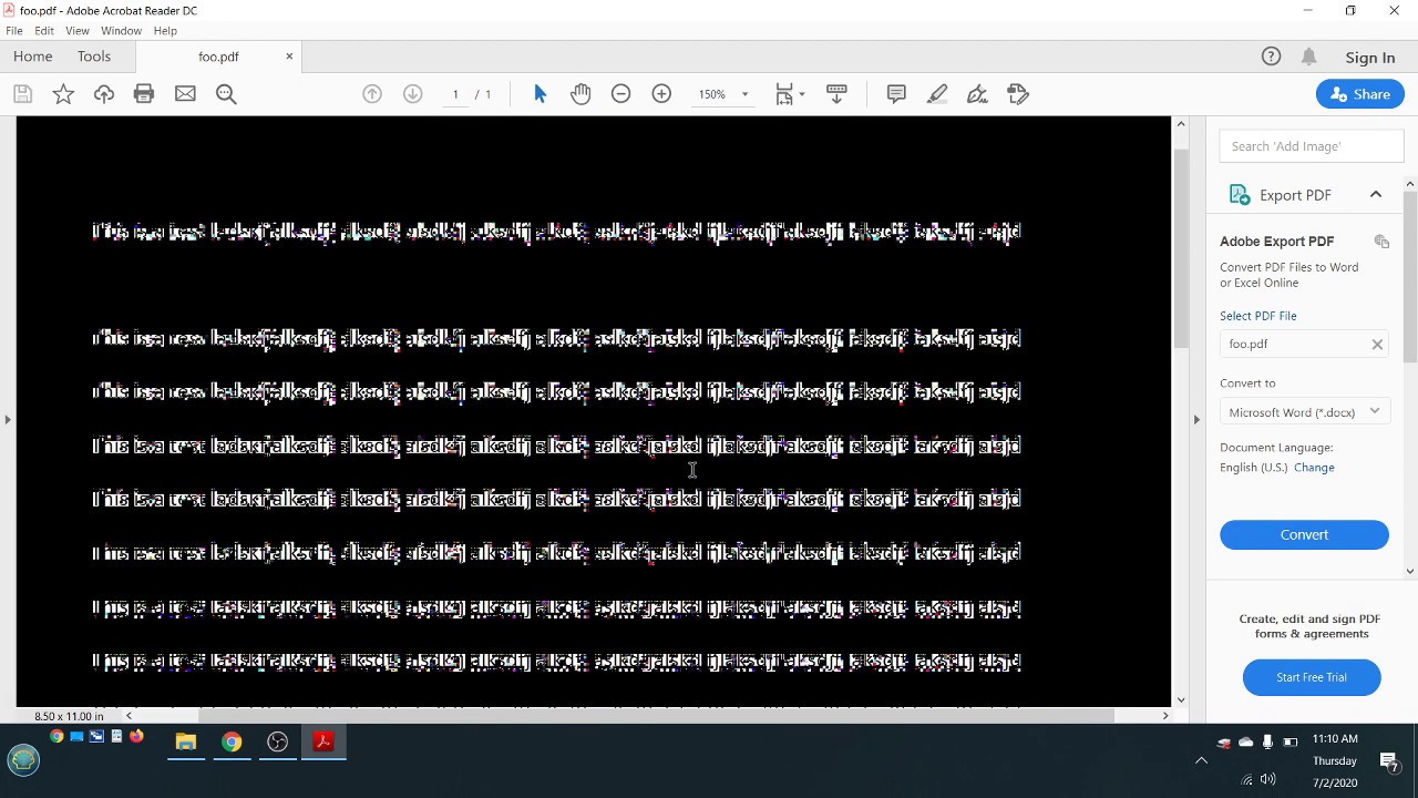 acrobat reader DC rendering problem (and Fix!) - YouTube