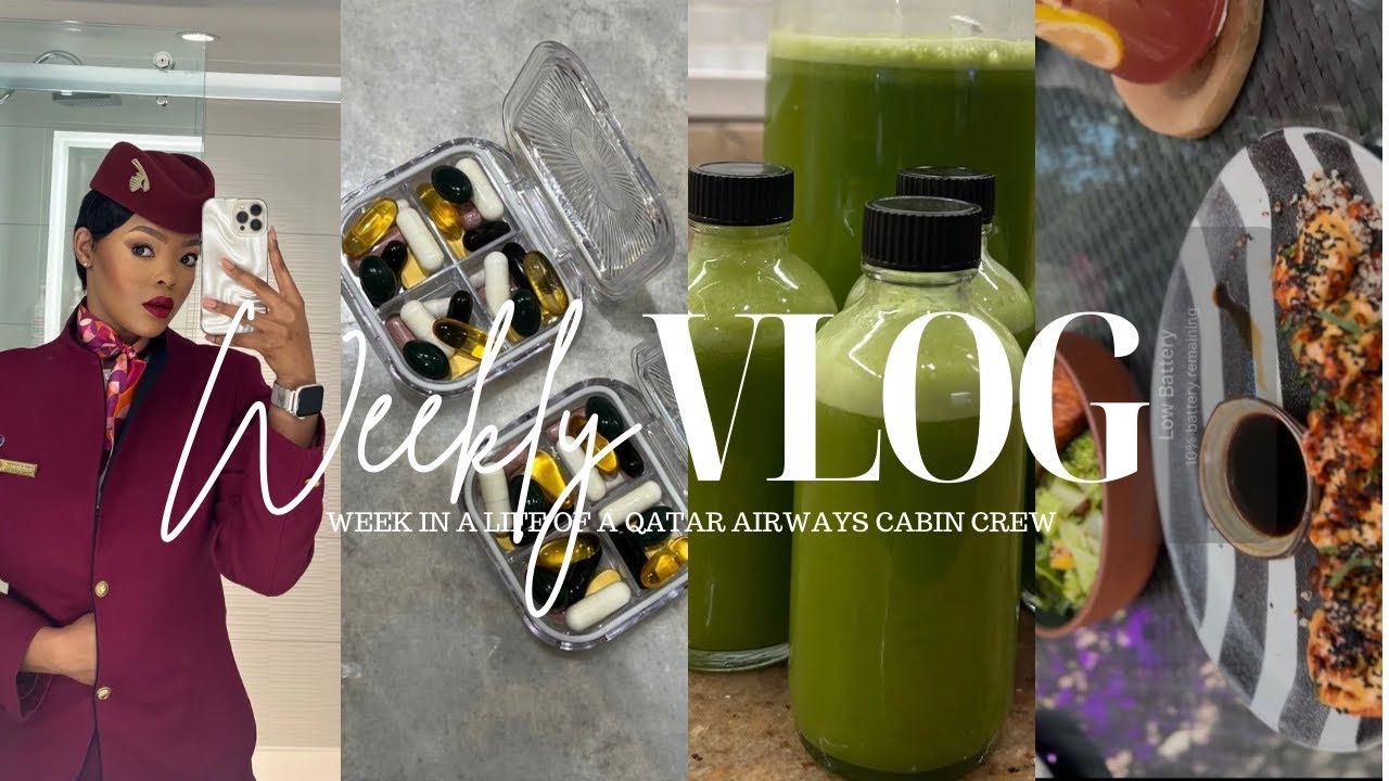 RE-UPLOAD VLOG|PILATES IN DOHA |DETOX JUICING|QATAR AIRWAYS NEW UNIFORM|LIFE ON STANBY AS A CREW