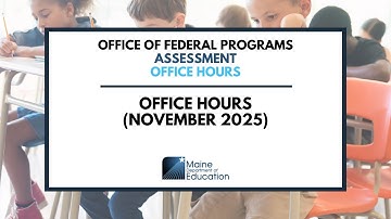 Assessment Office Hours (November 2025)