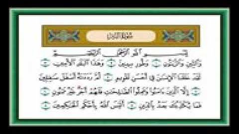 سورة التين (والتين والزيتون )الشيخ احمد العجمي