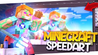Creating a Minecraft Thumbnail with Blender | Speedart [24]