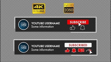 Сustom subscribe button #4 with channel name 4k, HD