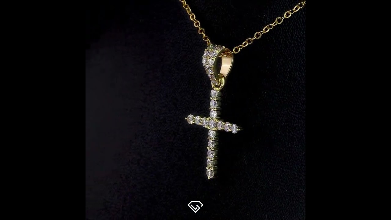 Lab Grown Diamond Cross Pendant