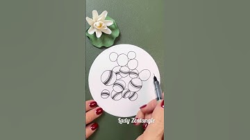 Daily Line Illusion | 3D Balls Abstract Pattern / Awesome Zentangle Drawing / Satisfying Art