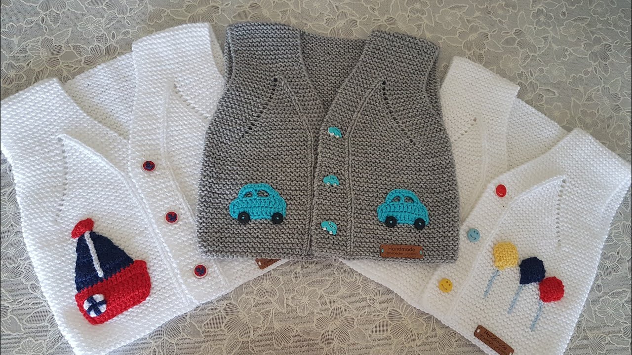 kolay harosa bebek yelegi yapimi videolu anlatimli en yeni 61 bebek yelek modellerini bakmanizi rica ediyor baby knitting patterns orme tezgahi desenleri bebek