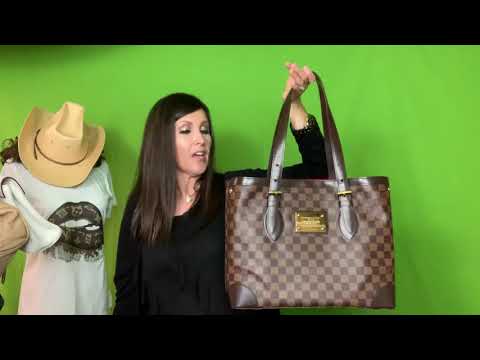 Louis Vuitton LV Hampstead MM Damier Women's  Handbag/Handcarry/Shoulder/Tote/Office/Work/Luggage/Weekend/Travel Bags