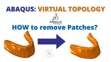 Abaqus : virtual topology - delete patches and prepare for meshing | آباکوس : پاک کردن خطوط روی مدل