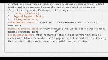 What is Regression testing? || Software testing || #regressiontesting #softwaretesting