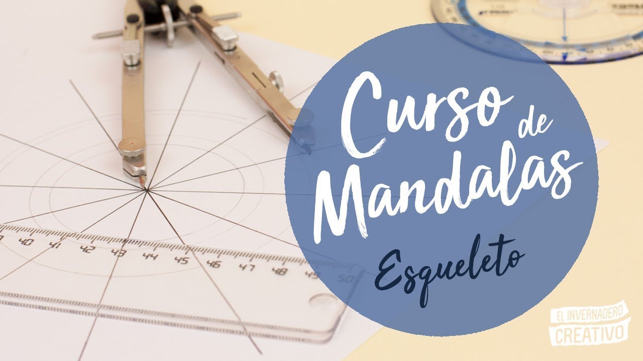 Curso de mandalas 3/7 Cómo hacer el esqueleto de un mandala