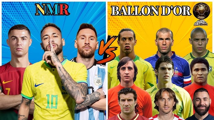 Messi Ronaldo Neymar 🆚 Mbappe Haaland Vinicius 🆚 Pele Maradona Cruyff 🆚 Zidane  Ronaldo Ronaldinho 🔥💪 