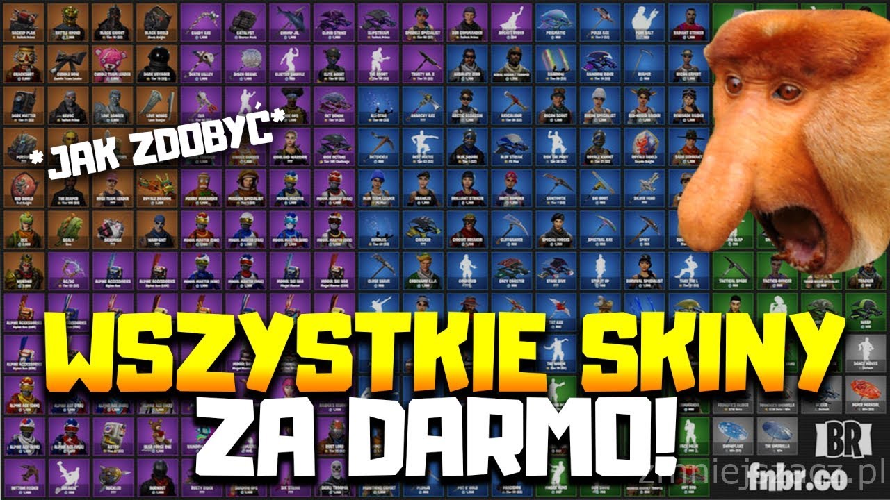 jak zdobyc wszytskie skiny do fortnite za darmo - skiny w fortnite wszystkie