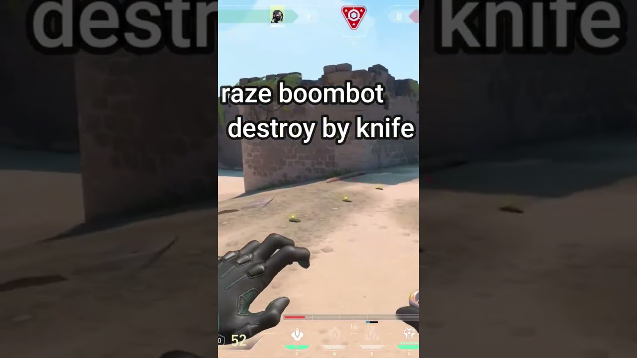 raze boombot destroy by knife 