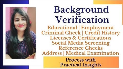 Background Verification | Process #backgroundverification #referencecheck #hr #readytogetupdate