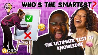 Bash The Entertainer, Wavyute, Nada & Sillah take the ultimate quiz | SMARTEST IN THEIR SPACE Ep.1