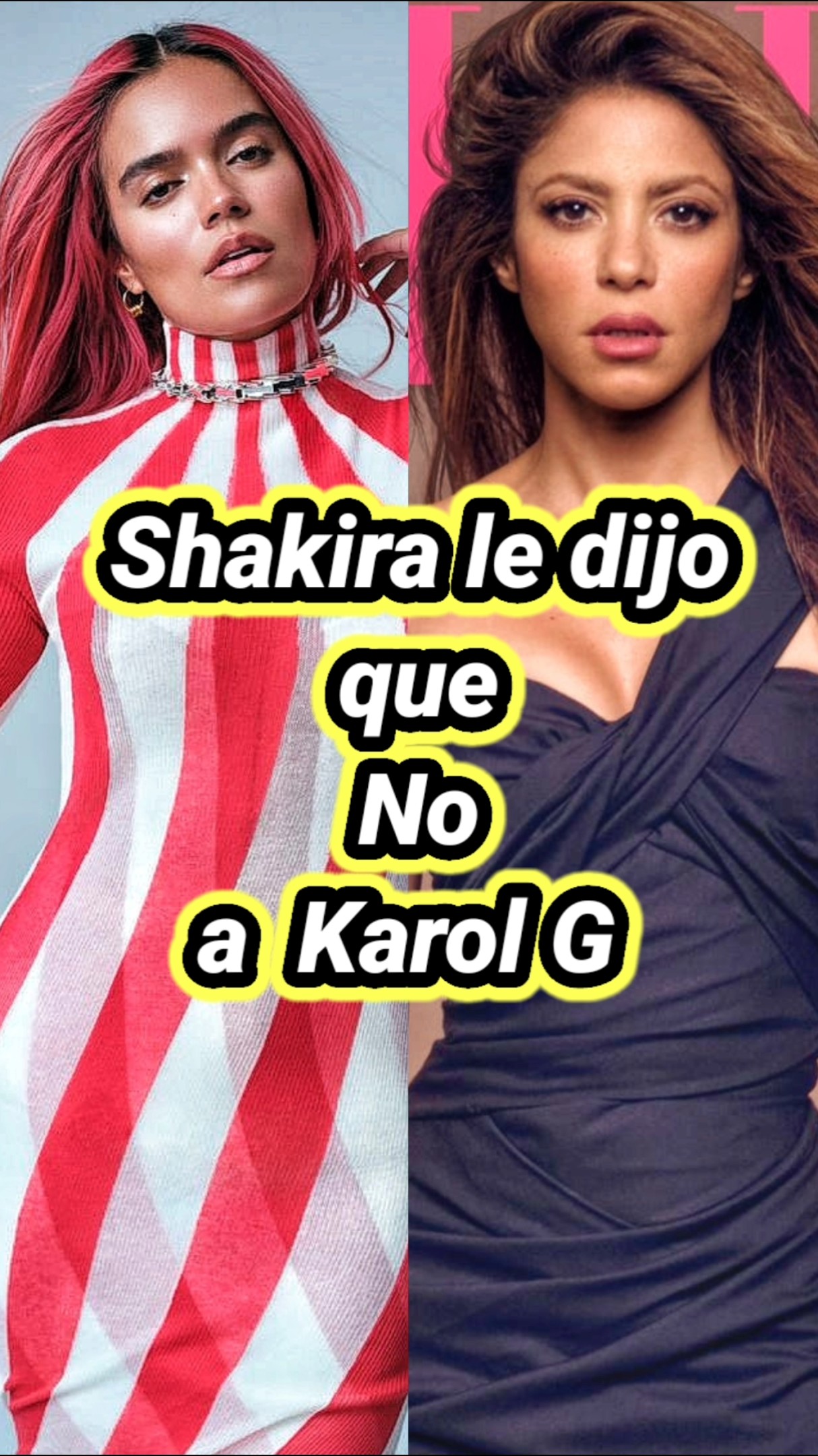 Shakira le dijo que No a Karol G. #karolg #Shakira