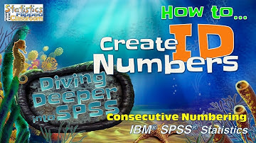 How to Create ID Numbers with Consecutive Numbering in SPSS