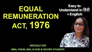 Equal Remuneration Act, 1976 | with Amendments | Labour Law |