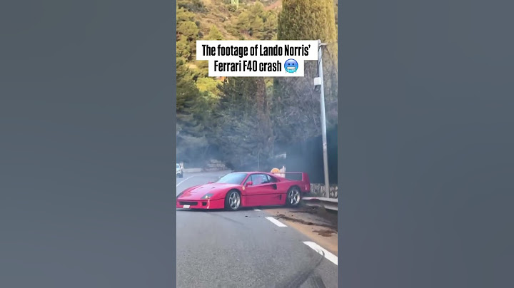 Lando Norris Crashes his F40 #f1