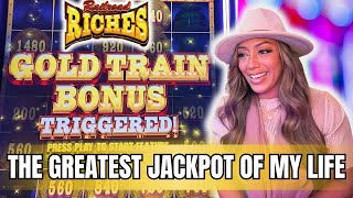 I Cried Tears of Joy! The GREATEST Jackpot Of My Life At The Peppermill Casino on Railroad Riches!